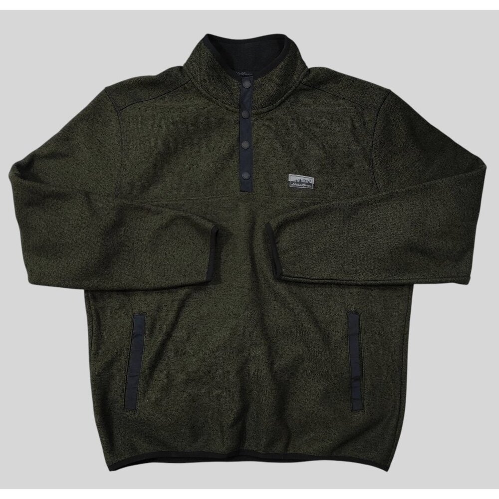 Eddie Bauer Men's Dark Green Sweater Size L
